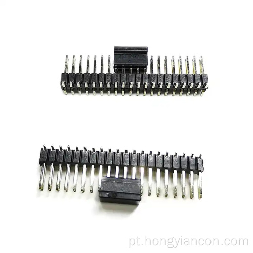 Conector de pino linha única 2,54 mm 3,96 mm